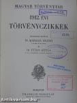 1912. évi törvényczikkek (rossz állapotú)