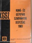 Kohó- és gépipari szabványok jegyzéke 1969