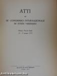 Atti del III Congresso Internazionale di Studi Verdiani