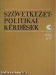 Szövetkezetpolitikai kérdések '76