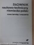 Slownik naukowo-techniczny niemiecko-polski