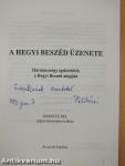 A hegyi beszéd üzenete (dedikált példány)