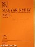 Magyar Nyelv 1987/1-4.