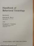 Handbook of Behavioral Teratology