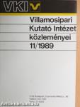 Villamosipari Kutató Intézet közleményei 11/1989