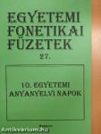 10. Egyetemi Anyanyelvi Napok