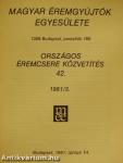 Magyar Éremgyűjtők Egyesülete Országos éremcsere közvetítés 1981/3