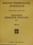 Magyar Éremgyűjtők Egyesülete Országos éremcsere közvetítés 1981/2