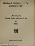 Magyar Éremgyűjtők Egyesülete Országos éremcsere közvetítés 1983/1