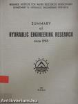 Summary of Hydraulic Engineering Research since 1958