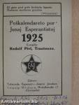 Poskalendareto por Junaj Esperantistoj 1925.