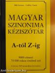 Magyar szinonima kéziszótár A-Z-ig