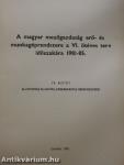 A magyar mezőgazdaság erő- és munkagéprendszere a VI. ötéves terv időszakára 1981-85. IV.