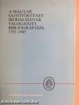 A magyar sajtótörténet irodalmának válogatott bibliográfiája 1705-1945