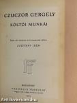 Czuczor Gergely költői munkái