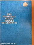 MTA Pedagógiai Kutató Csoport közleményei