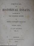 Critical and Historical Essays V.