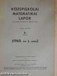 Középiskolai matematikai lapok 1965/2.