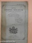 Acta Ordinis Minorum 1894 (nem teljes évfolyam)