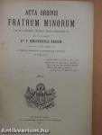 Acta Ordinis Fratrum Minorum Ianuarii-Decembris 1931