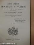 Acta Ordinis Fratrum Minorum Ianuarii-Decembris 1913