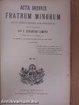 Acta Ordinis Fratrum Minorum 1920-1922. (vegyes számok) (30 db)