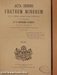 Acta Ordinis Fratrum Minorum Ianuarii-Decembris 1923