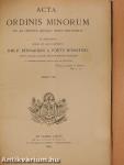 Acta Ordinis Minorum 1889-1891 (vegyes számok) (31 db)