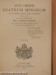 Acta Ordinis Fratrum Minorum Ianuarii-Decembris 1904