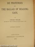 De Profundis/The ballad of reading gaol