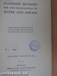 Standard Methods for the Examination of Water and Sewage