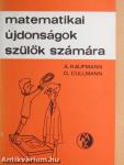 Matematikai újdonságok szülők számára