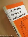 Matematikai újdonságok szülők számára
