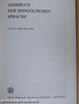Lehrbuch der mongolischen Sprache