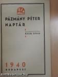 Pázmány Péter naptár 1940