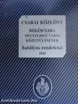 Csabai Közlöny - Békéscsaba Megyei Jogú Város Közgyűlésének hatályos rendeletei 1993