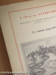 A 70-es sz. Antikvárium 11. számú jegyzéke