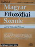 Magyar Filozófiai Szemle 1993/1-2.