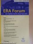 ERA Forum September 2009