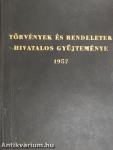 Törvények és rendeletek hivatalos gyűjteménye 1957.