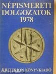 Népismereti dolgozatok 1978