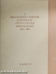 A Magyar Könyvtárosok Egyesülete ötven évének kronológiája 1935-1985