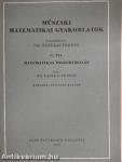 Műszaki matematikai gyakorlatok C. VII.