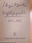 Naplójegyzetek 1977-1978