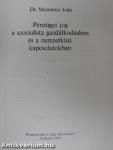 Pénzügyi jog a szocialista gazdálkodásban és a nemzetközi kapcsolatokban