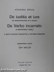 De iustitia et iure/De Verbo incarnato