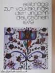 Beiträge zur Volkskunde der Ungarndeutschen 1979