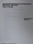 Microsoft MS-DOS User's Guide