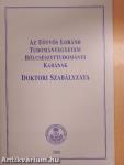 Az Eötvös Loránd Tudományegyetem Bölcsészettudományi Karának Doktori Szabályzata