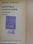 Esztétikai alapfogalmak